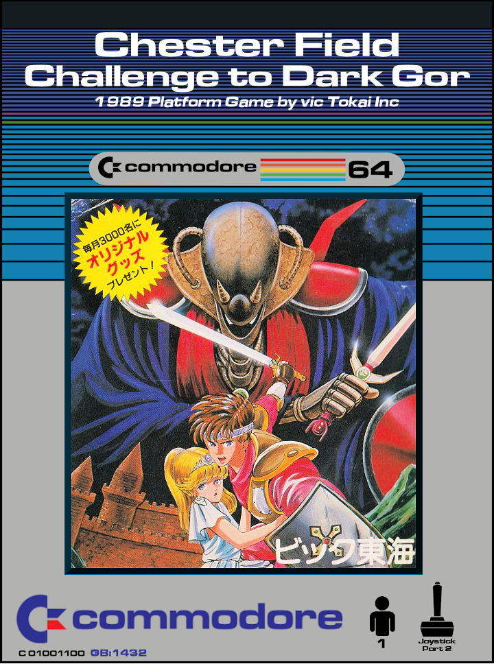 Chesterfield box art for Commodore 64